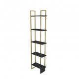 Hanah home alice - black, gold blackgold bookshelf | ePonuda.com