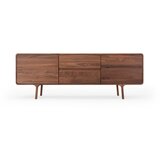 Gazzda Rjava TV omarica iz masivnega oreha 180x65x45 cm Fawn – | Shoptok.si