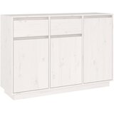  Komoda bijela 110 x 34 x 75 cm od masivne borovine | shoptok.hr