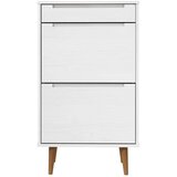 vidaXL ormarić za cipele molde bijeli 59,5x35x103 cm masivna borovina | shoptok.hr
