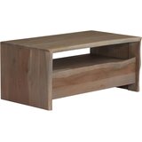  Stolić za kavu od masivnog bagremovog drva 90 x 50 x 40 cm sivi | shoptok.hr