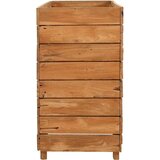  Povišena gredica 150 x 40 x 72 cm reciklirana tikovina i čelik | shoptok.hr