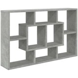  Zidna polica siva boja betona 85x16x52,5 cm konstruirano drvo | shoptok.hr