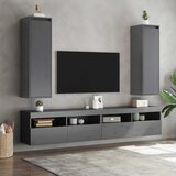  Zidni ormarići 2 kom sivi 30 x 30 x 100 cm od masivne borovine | Eponuda.com