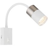 Globo 57851W - Zidna spot svetiljka BRISBON 1xGU10/25W/230V bela/hrom | Eponuda.com