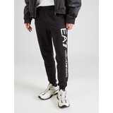 Ea7 Emporio Armani Hlače črna / bela | Shoptok.si