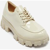 Resti Women's light beige lacquered lace-up shoes Ginara - Footwear | shoptok.hr