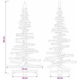  Drveno božićno drvce KOTKA 150 cm Masivna borovina Prirodno - 150 cm Prirodna (neobrađena) | shoptok.hr