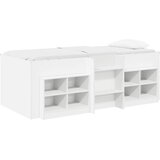  Loft krevet s ormarom s policom 3 pcs Bijela Konstruirano drvo | shoptok.hr