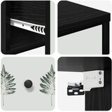  Wall-mounted noćni ormarić HANAU 2 kom. Crni hrast | shoptok.hr