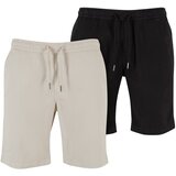 UC Men Men's Stretch Twill 2-Pack Shorts - Beige+Black cene