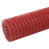  Žičana mreža od čelika s PVC oblogom za kokoši 10 x 0,5 m crvena | shoptok.hr