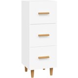 vidaXL Komoda bela 34,5x34x90 cm inženirski les, (20654304) | Shoptok.si