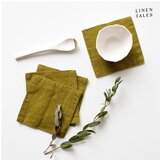 Linen Tales Kaki platneni podmetači u setu od 4 kom - cijene