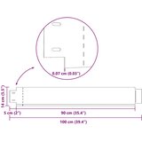  Set od 5 fleksibilnih ograda za travnjak pocinčani čelik 100 x 14 cm | shoptok.hr