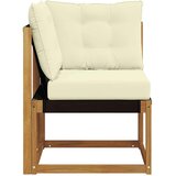  Vanjska kutna sofa Masivno drvo akacije i tekstilna tkanina | shoptok.hr