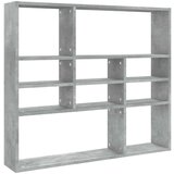  Polica siva boja betona 90 x 16 x 78 cm od iverice | shoptok.hr