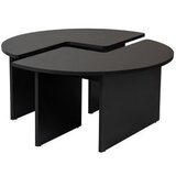 Hanah home Klub sto Moira, O90x41cm, Crni | Eponuda.ba