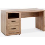  Radni sto Lindoh 60x140 2 fioke 1 polica hrast boja Cene