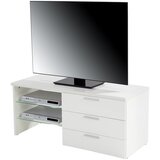 Mömax mizica za hi-fi naprave merlin ii new, bela, led | Shoptok.si