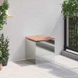  Vrtna klupa Srebrno 40 x 40 x 43 cm Pocinčani čelik | shoptok.hr