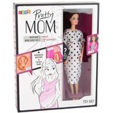  Lutka za igru sa bebama u hodalici i haljinom s točkicama - 30 cm | Shoptok.si