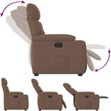  Električni naslanjač rjavo blago | Shoptok.si