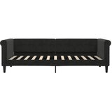  Dnevni krevet s madracem crni 80 x 200 cm baršunasti | shoptok.hr