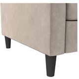 Støraa Bež žametna sedežna garnitura 207 cm Presley – | Shoptok.si