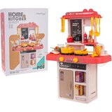  Dječja kuhinja za igru Kitchenette sasvjetlosnim - 43 elemenata - roza | shoptok.hr