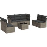 vidaXL 8-dijelni set vrtnih sofa od poliratana s jastucima sivi | shoptok.hr