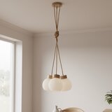  Visilica na sajli LOOMIS 3xE27/15W/230V 130 cm bež/hrast | Eponuda.com