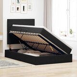  LED krevet za pohranu s madracem Crna 120 x 200 cm Baršun | shoptok.hr