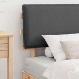  Posteljni okvir z oblazinjenim vzglavjem Temno siva 75 x 190 cm, (5000101708) | Shoptok.si