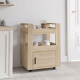  Kolica boja hrasta 60 x 45 x 80 cm konstruirano drvo | shoptok.hr