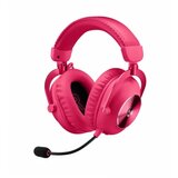 Logitech pro x 2 wireless lightspeed gaming headset pink cene
