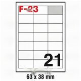  NALJEPNICA 63X38 FORNAX F-23 ,100/1 Cijene