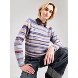 PepeJeans Pulover 'Celeste' kamela / mornarska / svetlo modra / puder | Shoptok.si
