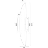  Argon 8863 - LED zidna svetiljka BOLTON LED/12,5W/230V 3000K bela | Eponuda.com