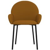  Blagovaonske stolice 2 kom smeđe baršunaste | shoptok.hr