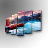 Wallity 5PUC-144 multicolor decorative canvas painting (5 pieces) Cene