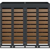  Skladištenje kanti za 3 kante Antracit 340 x 77.5 x 115.5 cm | shoptok.hr