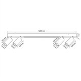 Brilagi LED spot svetlo SELE 4xGU10/30W/230V + LED/25W bela/dekor hrasta | Eponuda.com