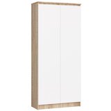 AKORD ZAPRTI KABINET R80 2D 8P CLP SONOMA HRAST / BELO, (21714257) Cene
