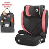 Lionelo Autosjedalica HUGO i-Size roza + organizator, ISOFIX, 100–150 cm, (5903771706049) | shoptok.hr