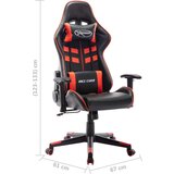 vidaXL Gaming stol črno in rdeče umetno usnje | Shoptok.si