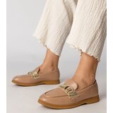 Gemre Cream eco-leather loafers with rhinestones Berita | Shoptok.si