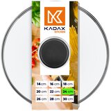 KADAX stekleni pokrov 24 cm univerzalni toplotno odporen pokrov za lonce in ponev, (5000355973) | Shoptok.si