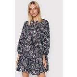Seafolly Obleka za na plažo Folklore Tier 54603-DR Mornarsko modra Relaxed Fit | Shoptok.si