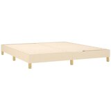  Krevet s oprugama i madracem krem 180x200 cm od tkanine | shoptok.hr